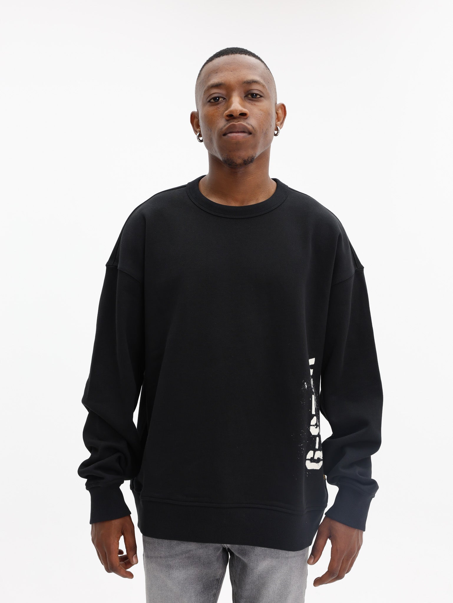 G-Star Sweater Sprayed 89 GR Loose Black